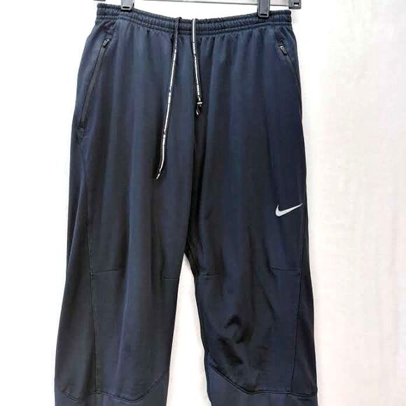 Nike Running Club Joggers Sweatpants Men Small Black Ankle Zip Pocket Reflective - Picture 2 of 15